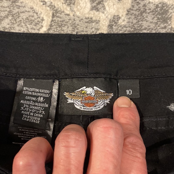 like new Harley Davidson Black soft jeans - Picture 2 of 7